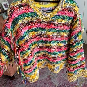 Kimchi Blue size medium fringed sweater